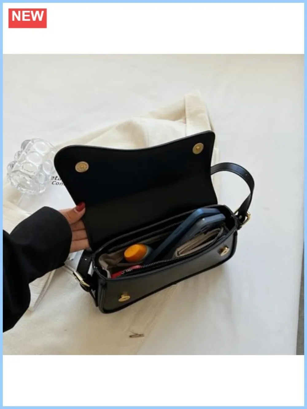 Women's Y2K Hobo Shoulder Bag Retro Vegan Leather Crossbody Purse